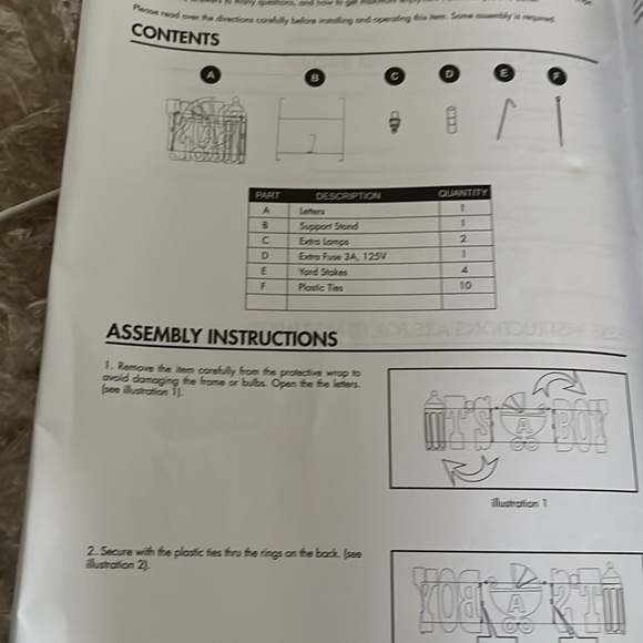 NWT Light Up It's a Boy Sign Great for Baby Showers and Announcements - Picture 5 of 8